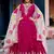 Pink color beautiful ceremonial heavy looks gown with dupatta