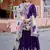 Purple color beautiful ceremonial heavy looks gown with dupatta