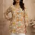 Peach color muslin fabric formal looks kurta for girls