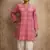 Pink color muslin fabric formal looks kurta for girls