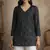 Black color muslin fabric formal looks kurta for girls