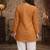 Orange color muslin fabric formal looks kurta for girls