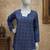 Blue color muslin fabric formal looks kurta for girls