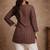 Brown color muslin fabric formal looks kurta for girls