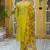 Lemon color viscose rayon fabric smart embroidered girlie trendy salwar suit
