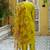 Lemon color viscose rayon fabric smart embroidered girlie trendy salwar suit