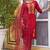 Maroon color viscose rayon fabric smart embroidered girlie trendy salwar suit