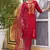 Maroon color viscose rayon fabric smart embroidered girlie trendy salwar suit