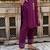 Purple color viscose rayon fabric smart embroidered girlie trendy salwar suit