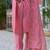 Pink color silk blend fabric smart embroidered girlie trendy salwar suit