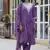 Purple color silk blend fabric smart embroidered girlie trendy salwar suit