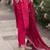 Pink color silk blend fabric smart embroidered girlie trendy salwar suit