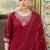 Maroon color viscose rayon fabric smart embroidered girlie trendy salwar suit