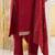 Maroon color viscose rayon fabric smart embroidered girlie trendy salwar suit