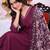 Wine color poly silk fabric smart ethnic partywear kurta set