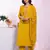 Mustard color poly silk fabric smart ethnic partywear kurta set