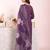 Purple color poly silk fabric smart ethnic partywear kurta set
