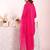 Pink color poly silk fabric smart ethnic partywear kurta set
