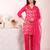 Pink color poly silk fabric smart ethnic partywear kurta set