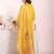 Yellow color poly silk fabric smart ethnic partywear kurta set