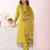 Green color poly silk fabric smart ethnic partywear kurta set