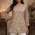 Beige color designer digital printed formal rich looks kurta for girls