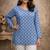 Blue color designer digital printed formal rich looks kurta for girls