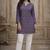 Purple color designer digital printed formal rich looks kurta for girls