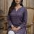 Purple color designer digital printed formal rich looks kurta for girls