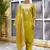 Mustard color silk blend fabric beautiful embroidered kurta set with dupatta