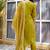 Mustard color silk blend fabric beautiful embroidered kurta set with dupatta
