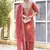 Peach color silk blend fabric beautiful embroidered kurta set with dupatta