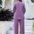 Lavender color smart silk blend fabric designer hand work smart co-ord set