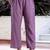 Lavender color smart silk blend fabric designer hand work smart co-ord set