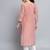 Pink color beautiful silk blend fabric sophisticated kurta for girls