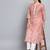 Pink color beautiful silk blend fabric sophisticated kurta for girls