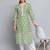 Pista color beautiful silk blend fabric sophisticated kurta for girls