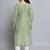 Pista color beautiful silk blend fabric sophisticated kurta for girls
