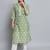 Pista color beautiful silk blend fabric sophisticated kurta for girls
