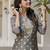 Grey color beautiful silk blend fabric sophisticated kurta for girls