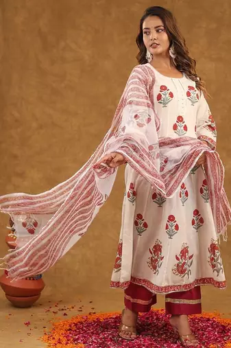 Kalider sut set with duptta