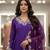 Purple embroidered kurta set