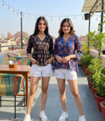 Noor Startup Pack Of 2 Women's rayon handprinted handmade Floral Botanical printed designer tops & tunics