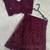premium purple net saree with sequins & dori work