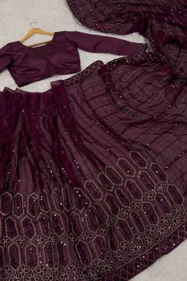 premium kasturi art silk saree with sequins, thread & dori work 4