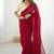 sparkle art silk ready-to-wear saree with fully stitched banarasi blouse