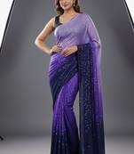 premium diamond art silk digital print saree with heavy sequins