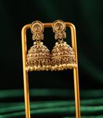 Classic pearl jhumka earrings