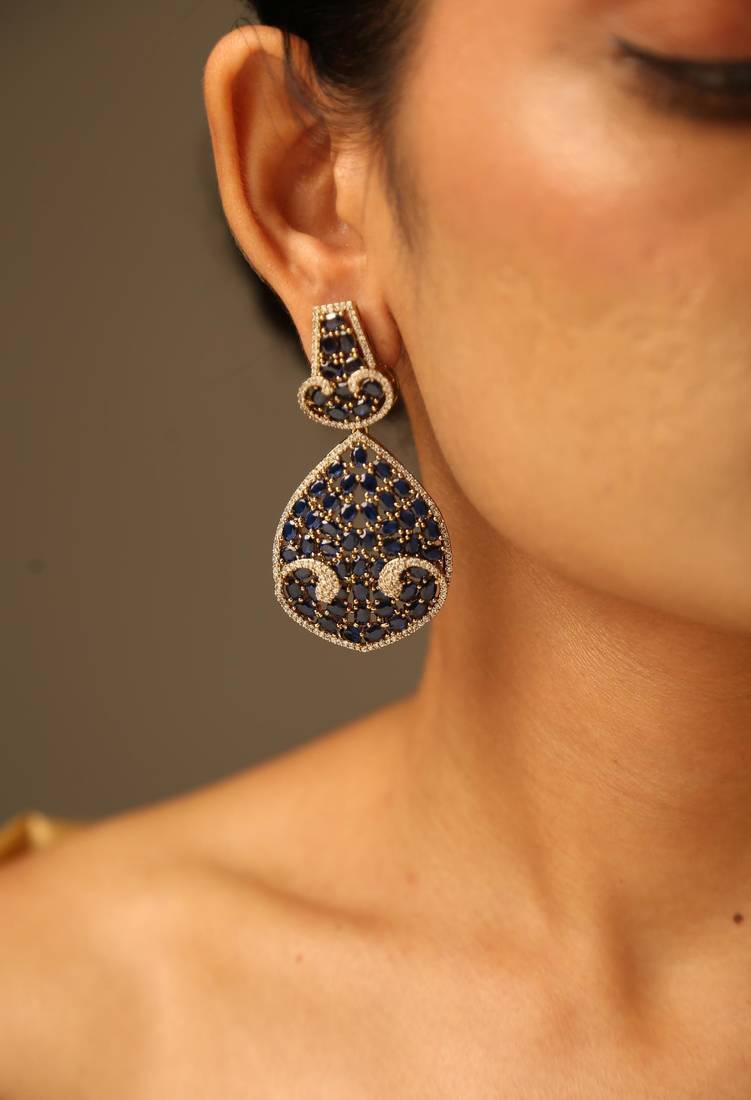 Midnight blue luxury choker set