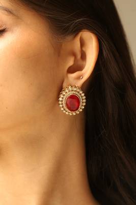 Royal ruby pendant necklace set 2